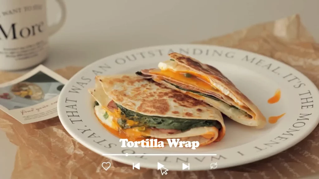 QuickEasy Breakfast Tortilla Wrap Sandwich Cooking tree