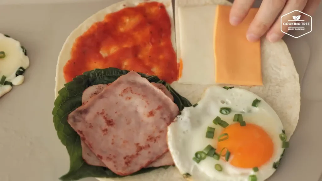 QuickEasy Breakfast Tortilla Wrap Sandwich Cooking tree