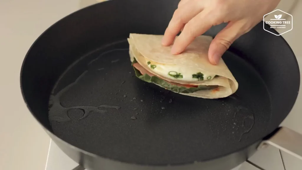 QuickEasy Breakfast Tortilla Wrap Sandwich Cooking tree