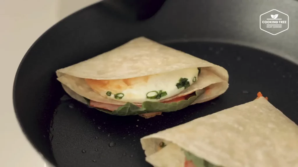 QuickEasy Breakfast Tortilla Wrap Sandwich Cooking tree