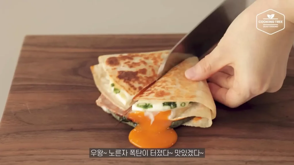 QuickEasy Breakfast Tortilla Wrap Sandwich Cooking tree