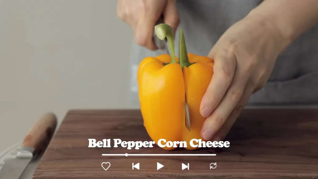 Bell Pepper Corn Cheese Recipe