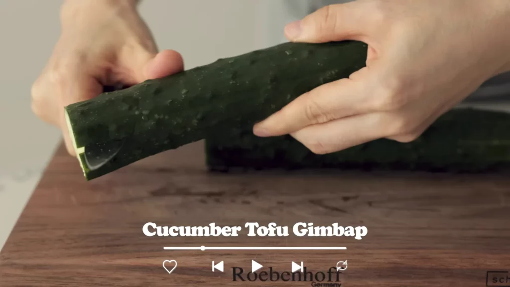 Cucumber Egg Tofu Gimbap Recipe