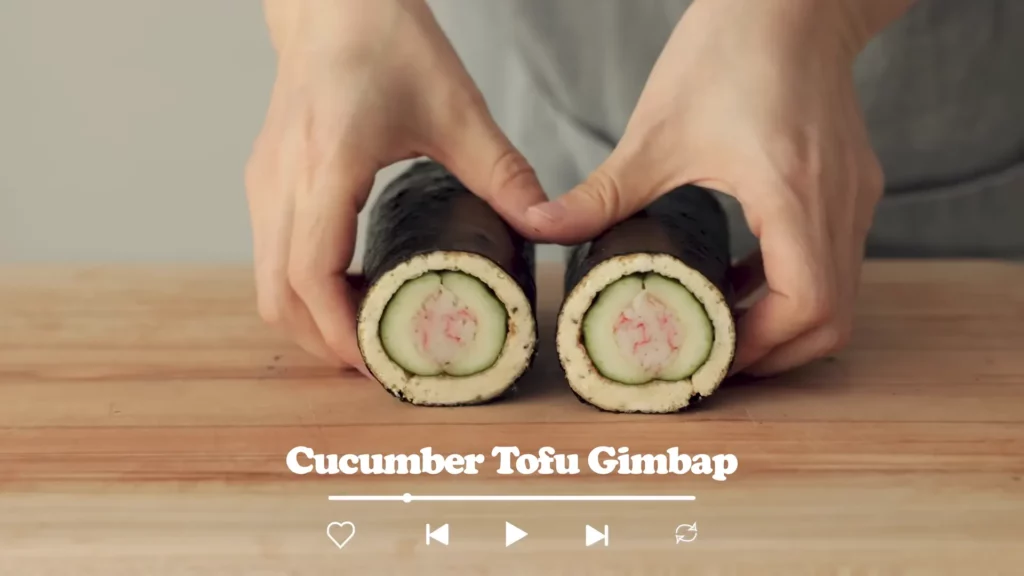 Cucumber Egg Tofu Gimbap Recipe