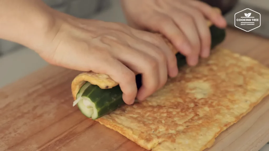 Cucumber Egg Tofu Gimbap Recipe