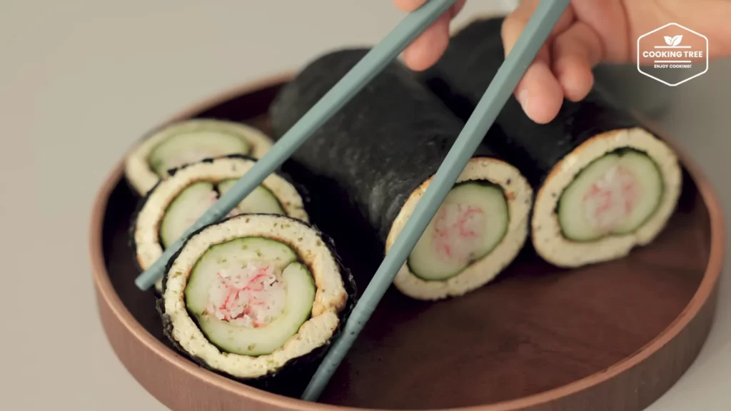 Cucumber Egg Tofu Gimbap Recipe