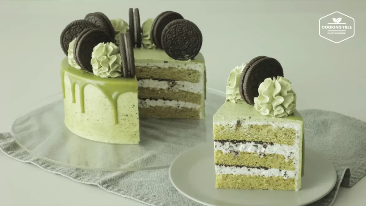 Green Tea Oreo Cake