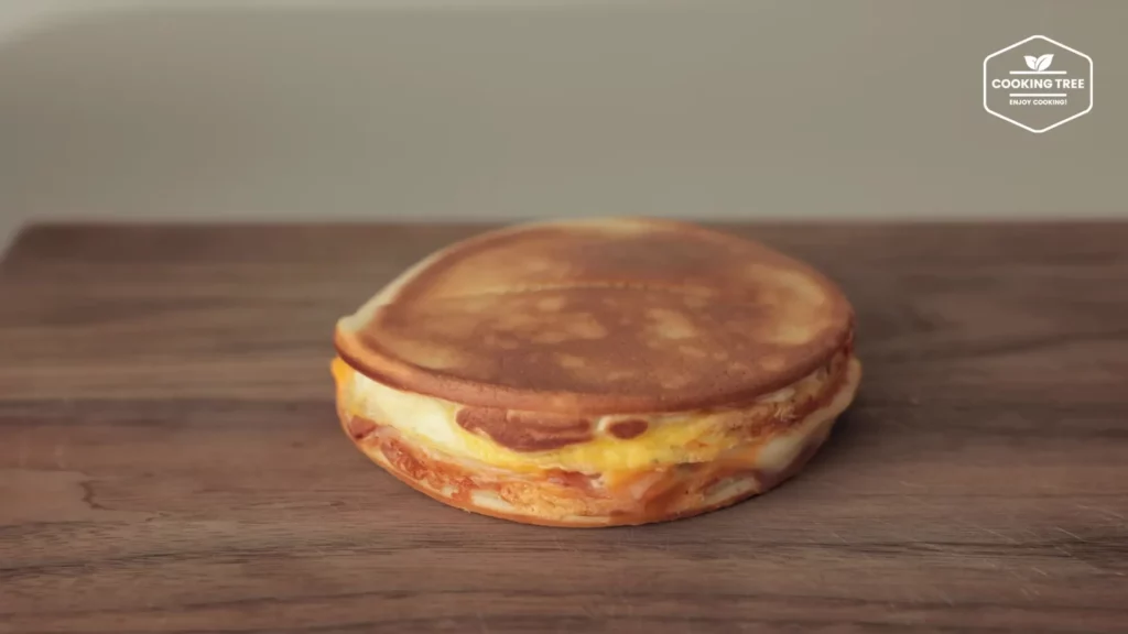 Ham Cheese Egg Pancake Easy Breakfast