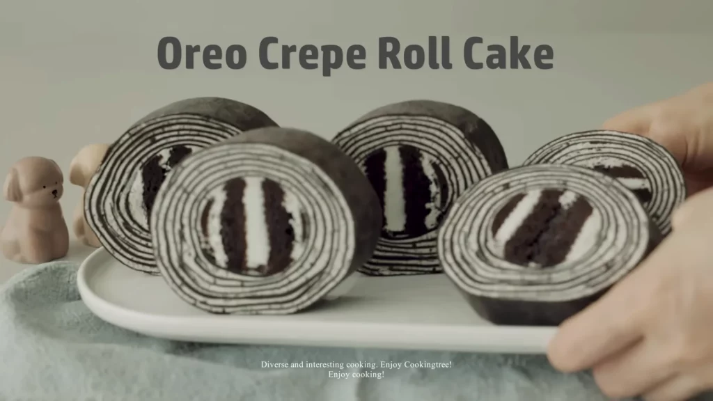 Oreo Crepe Roll Cake Recipe