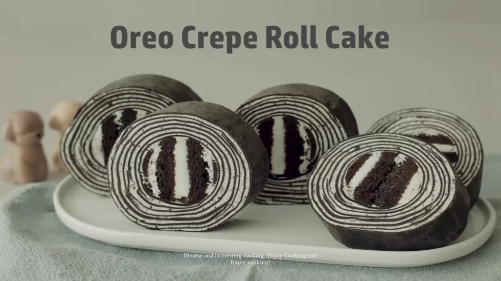 Oreo Crepe Roll Cake Recipe