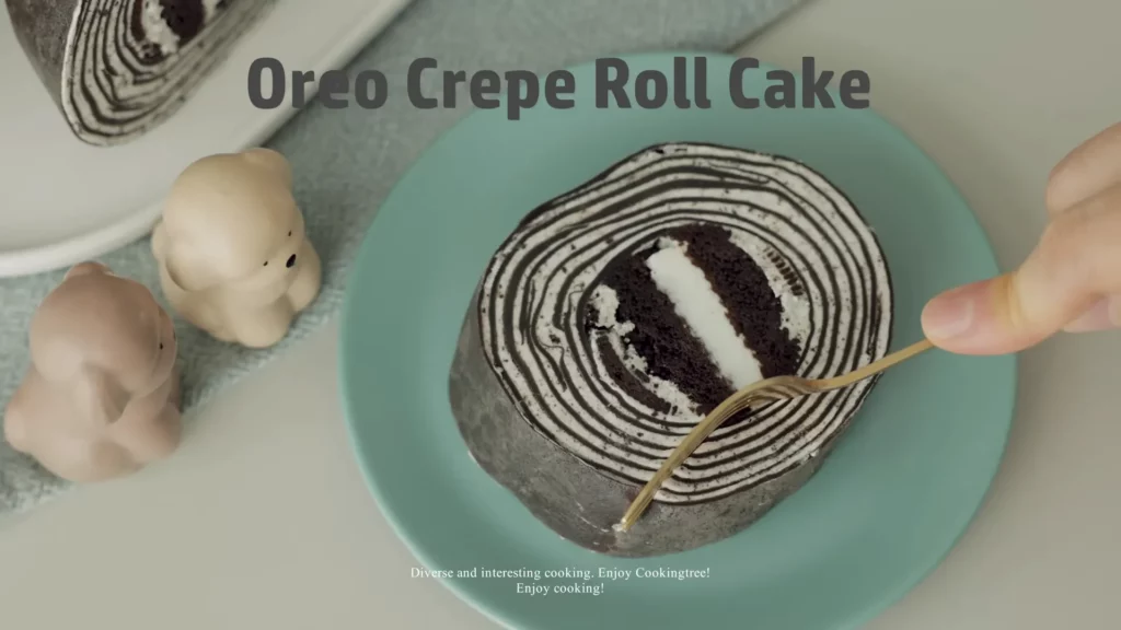 Oreo Crepe Roll Cake Recipe