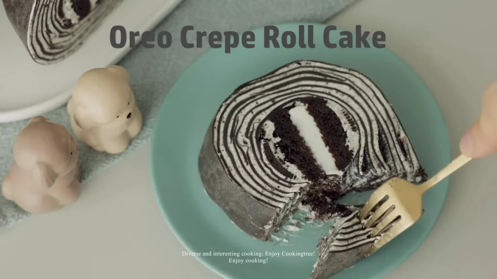 Oreo Crepe Roll Cake Recipe