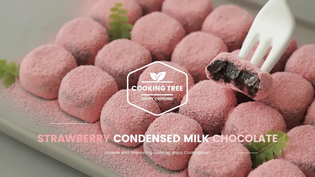 Strawberry Condensed milk Chocolate Truffles Recipe Cooking tree