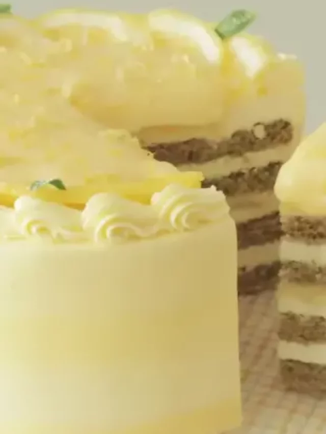 Green Tea Lemon Cake Recipe Cooking Tree