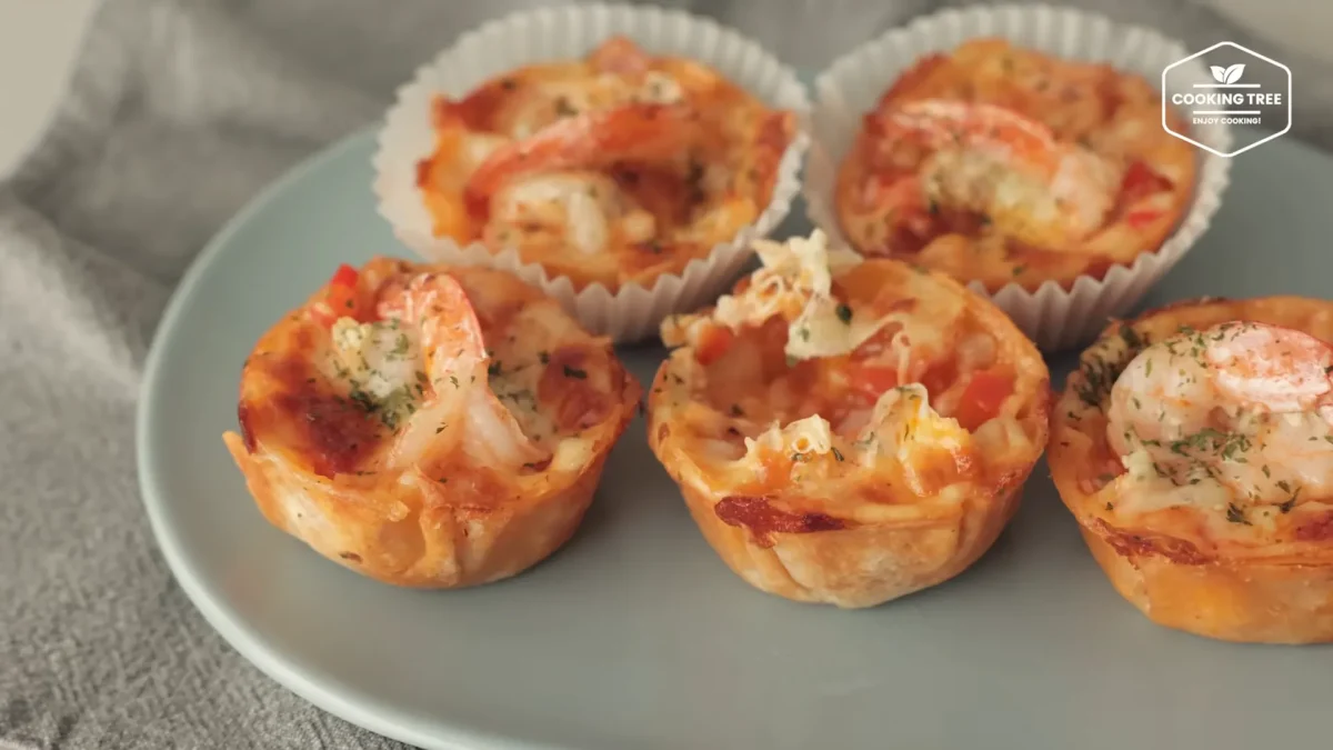 Butter Garlic Shrimp Tortilla Pizza Recipe