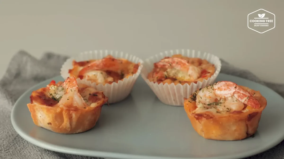 Butter Garlic Shrimp Tortilla Pizza Recipe