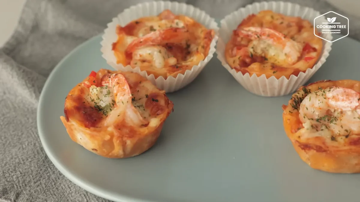 Butter Garlic Shrimp Tortilla Pizza Recipe