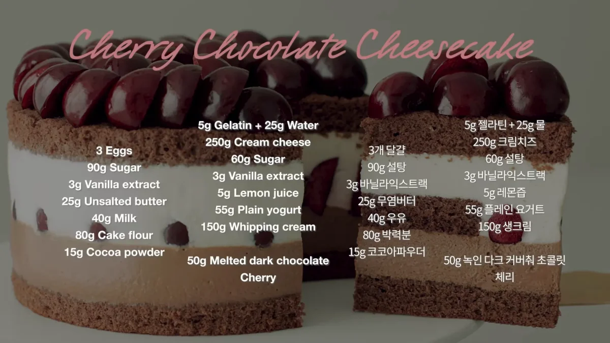 Cherry Chocolate Cheesecake Recipe