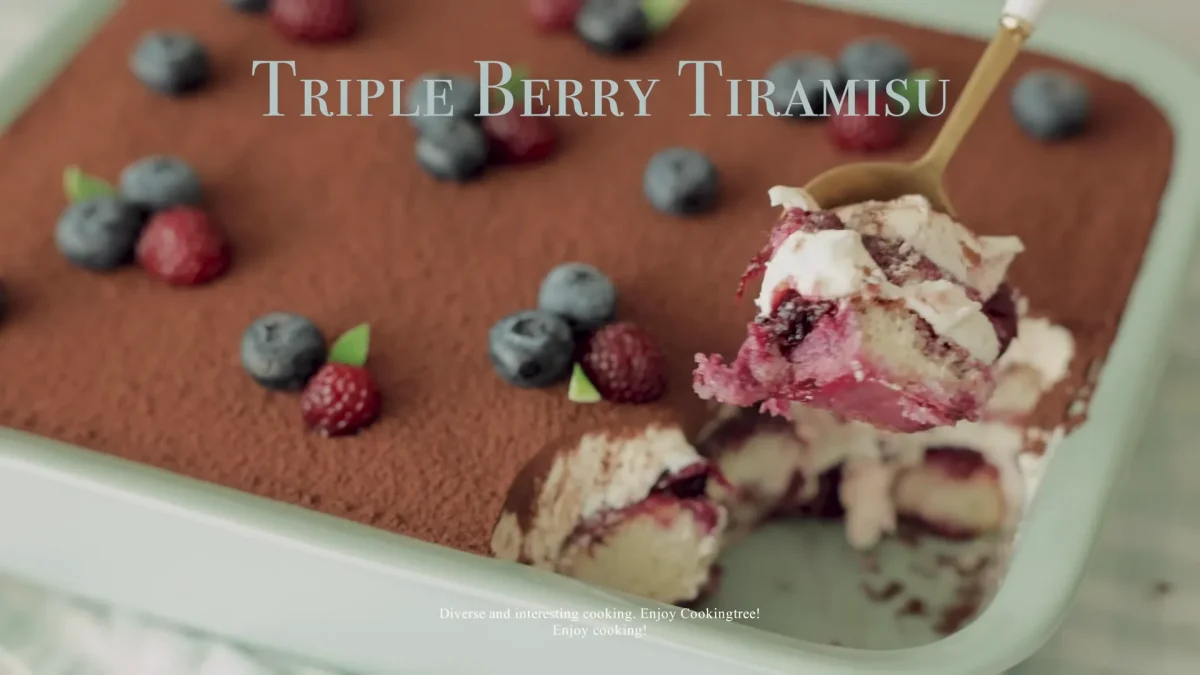 Triple Berry Tiramisu Recipe