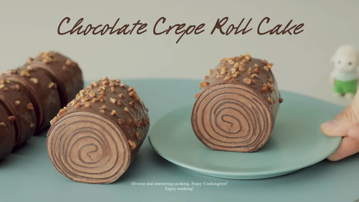 Chocolate Crepe Roll Cake Recipe