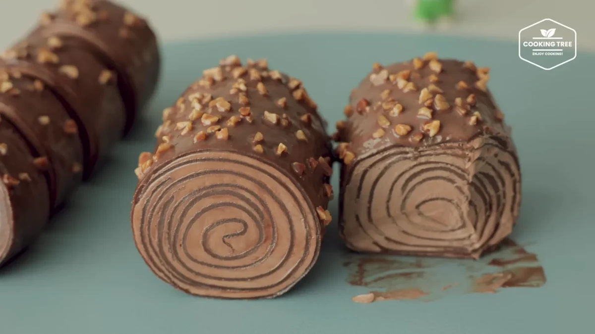 Chocolate Crepe Roll Cake Recipe