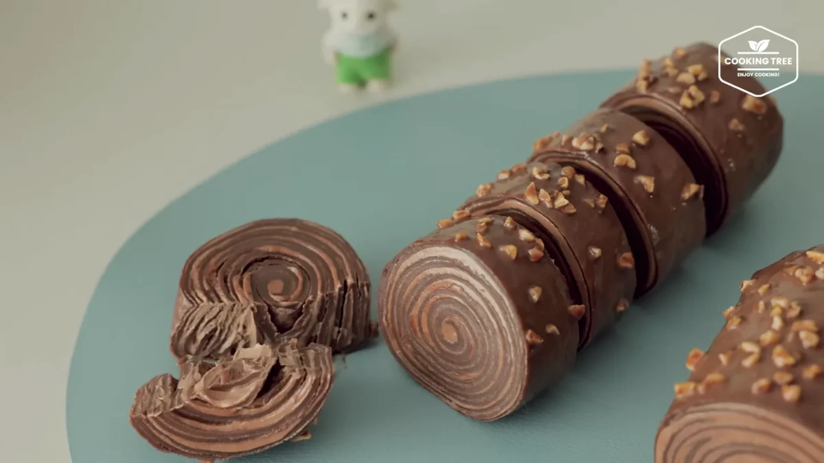 Chocolate Crepe Roll Cake Recipe