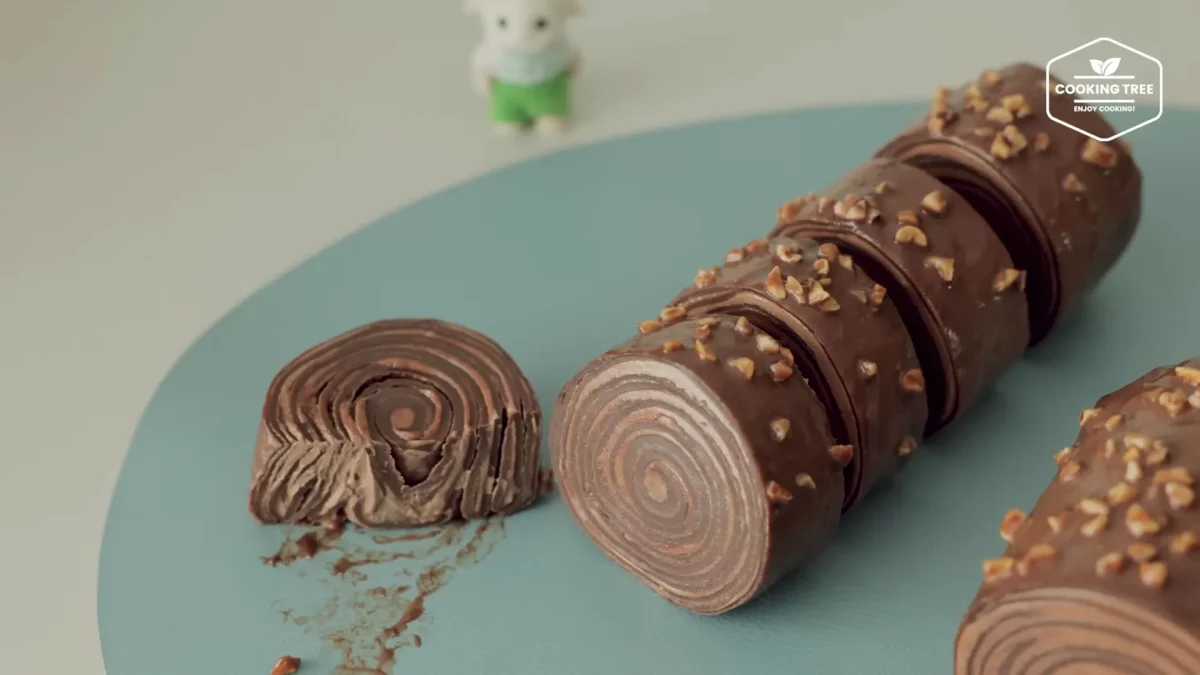 Chocolate Crepe Roll Cake Recipe