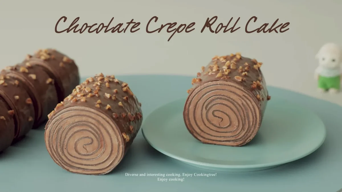 Chocolate Crepe Roll Cake Recipe