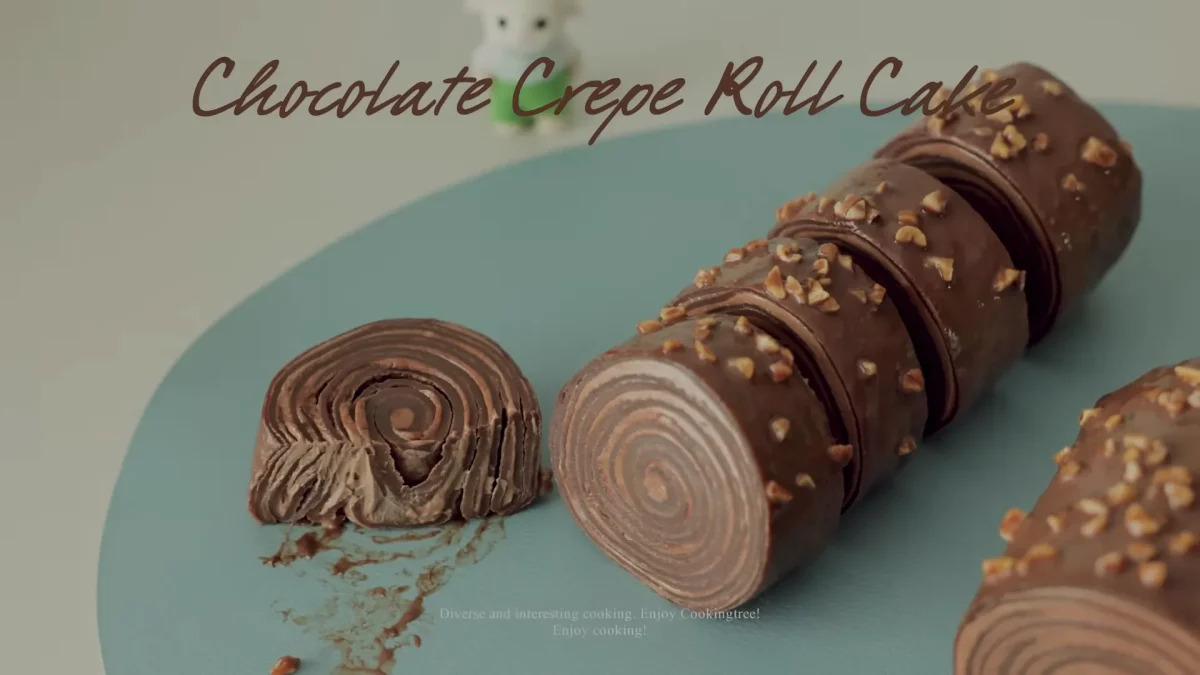 Chocolate Crepe Roll Cake Recipe