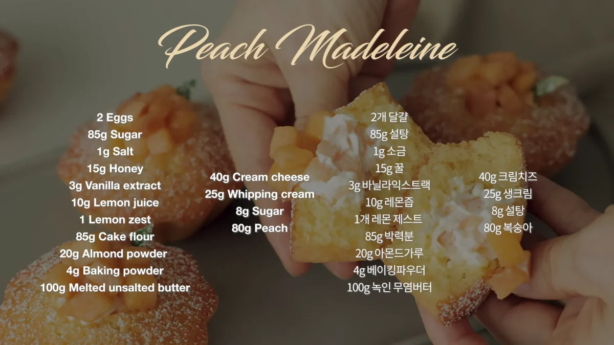 Peach Madeleine Recipe