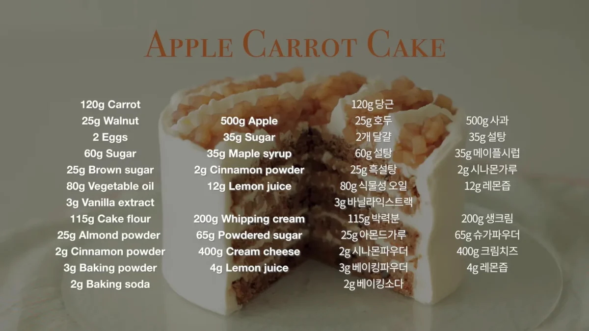 Apple Carrot Cake Recipe