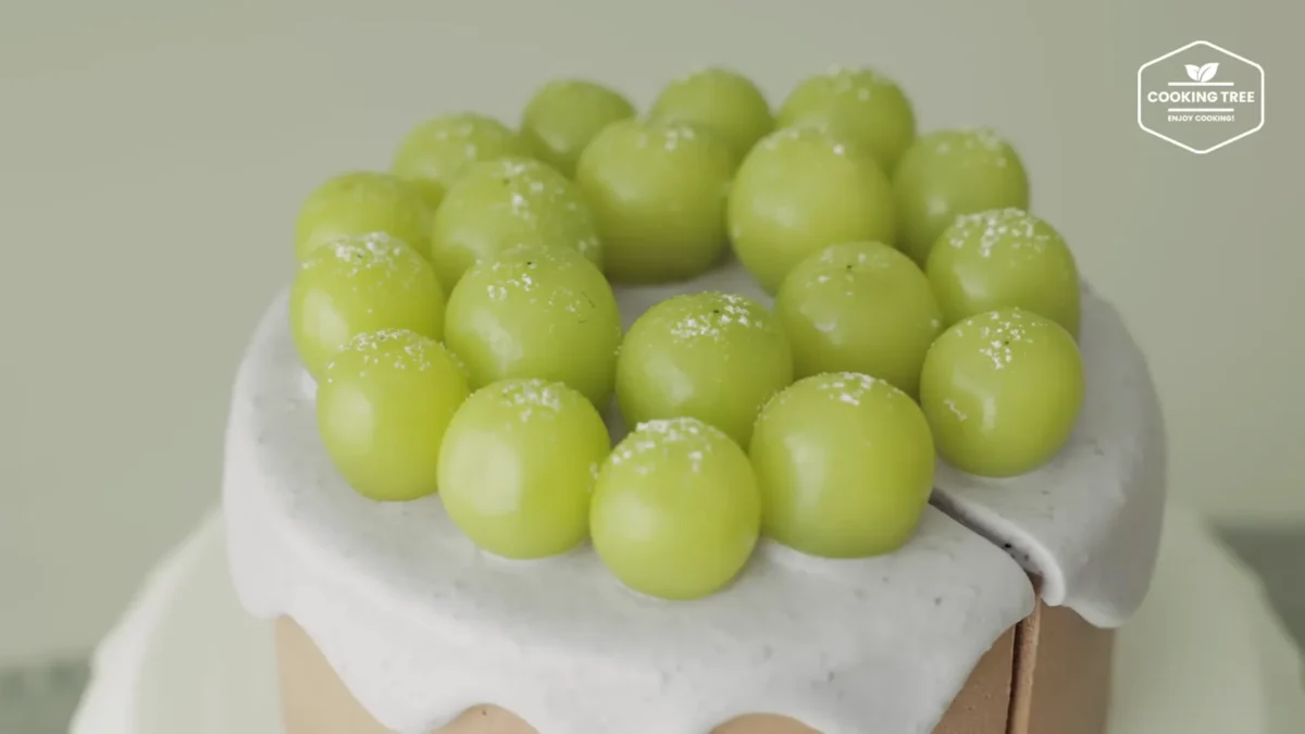 No Bake Shine Muscat Chocolate Cheesecake Recipe