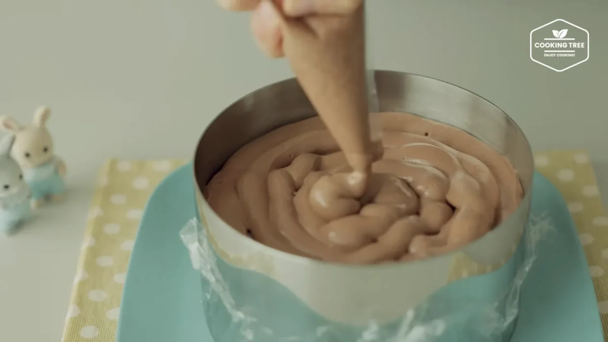 No Bake Shine Muscat Chocolate Cheesecake Recipe