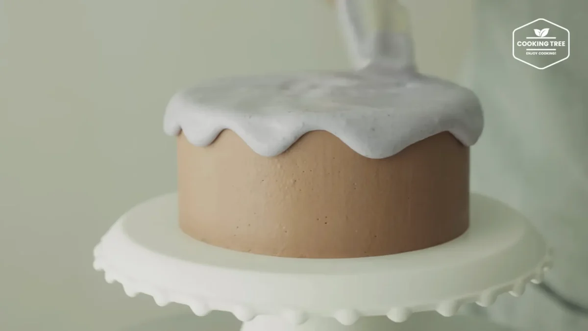 No Bake Shine Muscat Chocolate Cheesecake Recipe