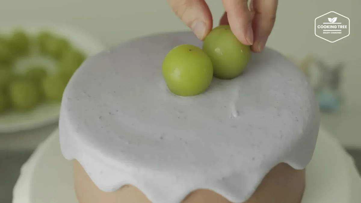 No Bake Shine Muscat Chocolate Cheesecake Recipe