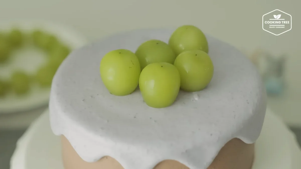 No Bake Shine Muscat Chocolate Cheesecake Recipe