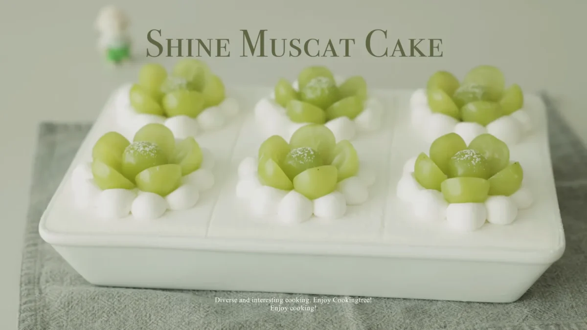 Shine Muscat Green Grape Cake Recipe
