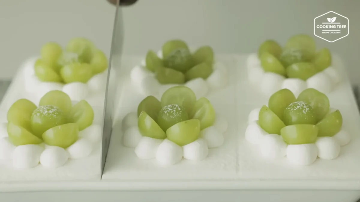 Shine Muscat Green Grape Cake Recipe