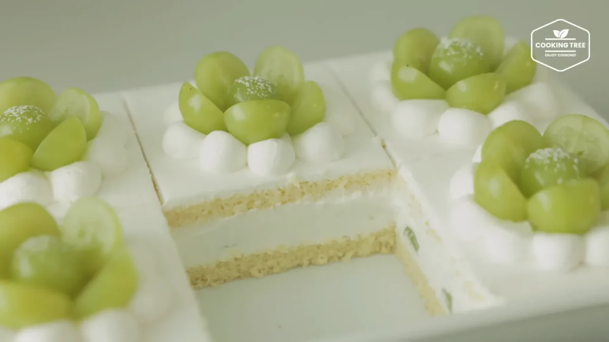 Shine Muscat Green Grape Cake Recipe