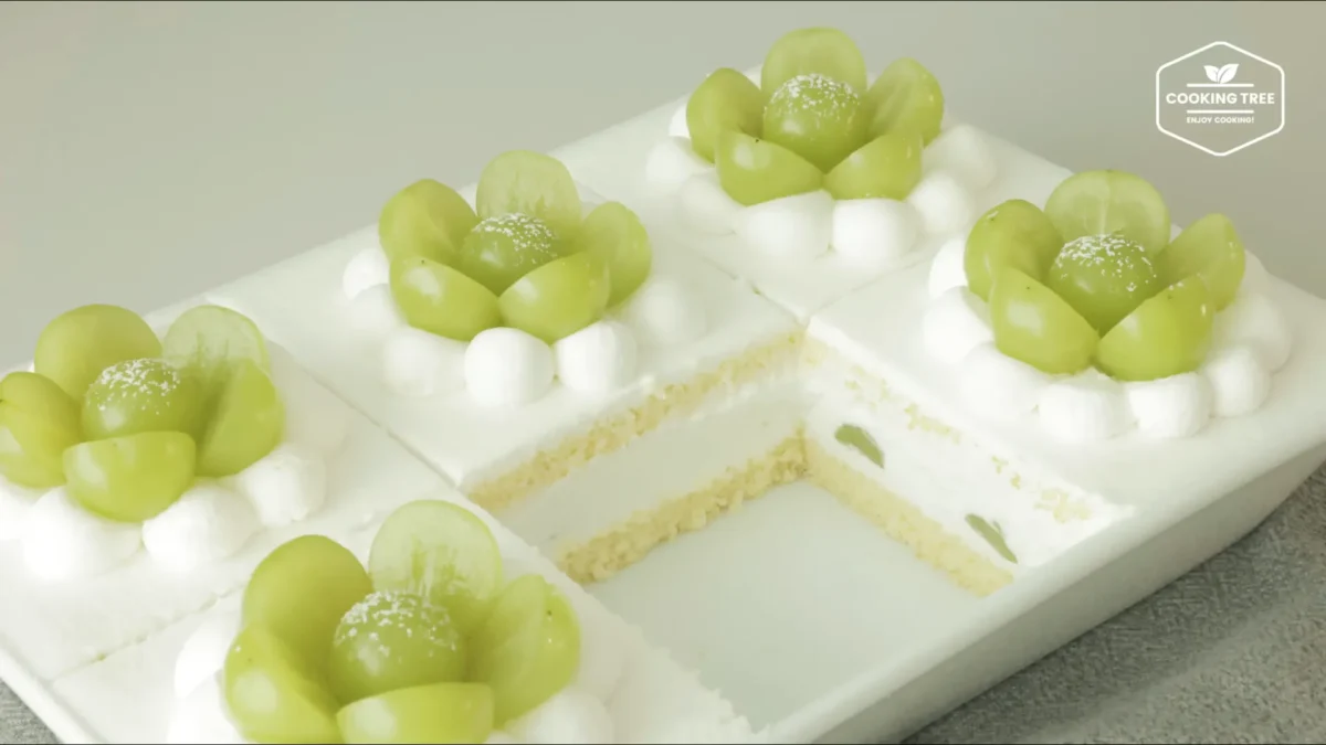 Shine Muscat Green Grape Cake Recipe