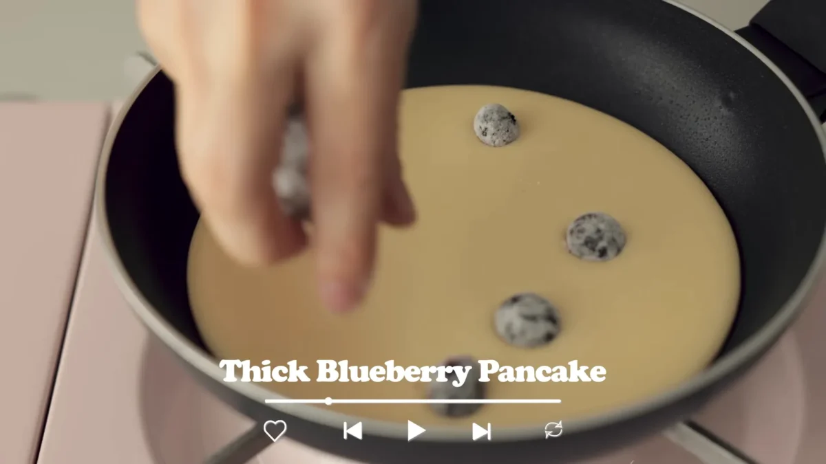 Thick Blueberry Pancakes Recipe