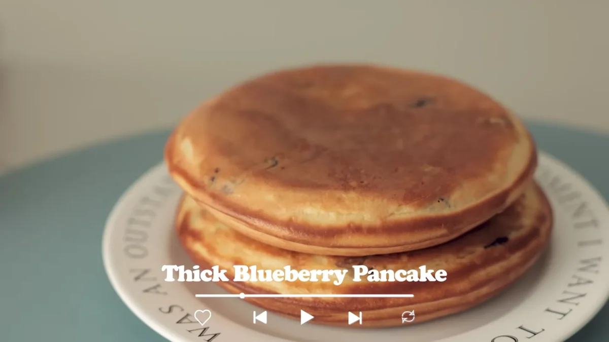 Thick Blueberry Pancakes Recipe