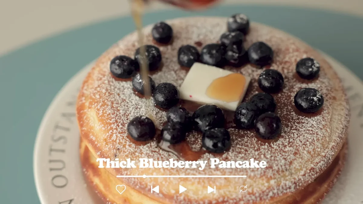 Thick Blueberry Pancakes Recipe