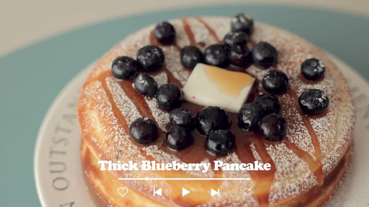 Thick Blueberry Pancakes Recipe
