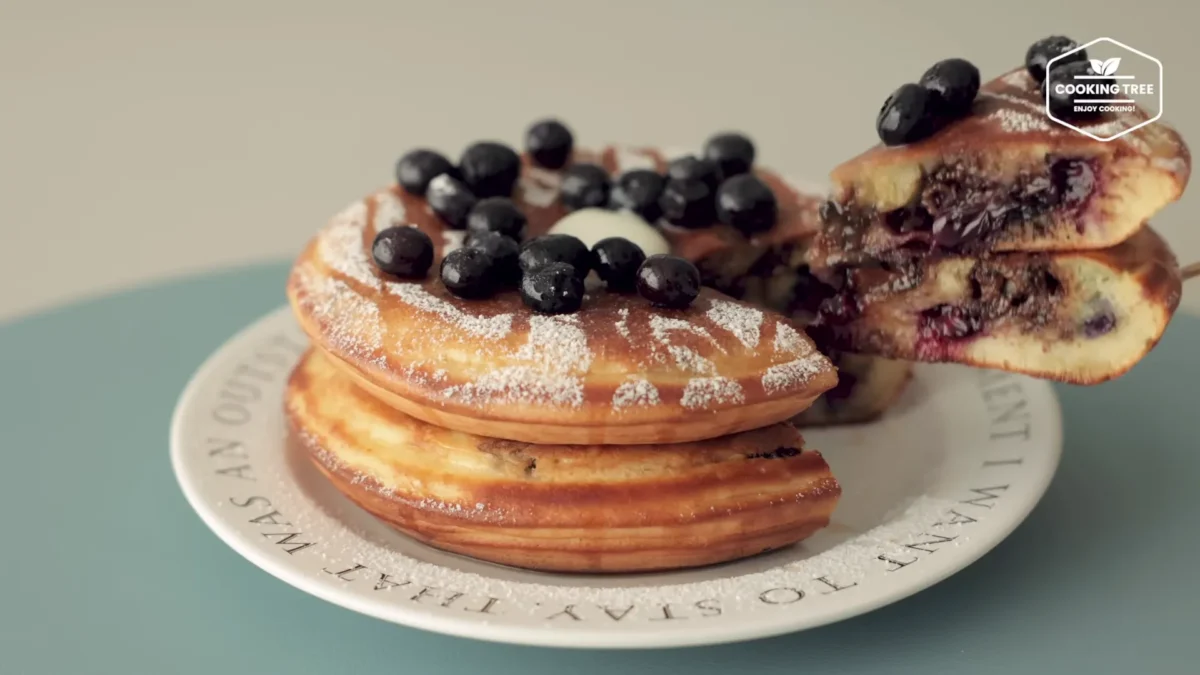 Thick Blueberry Pancakes Recipe