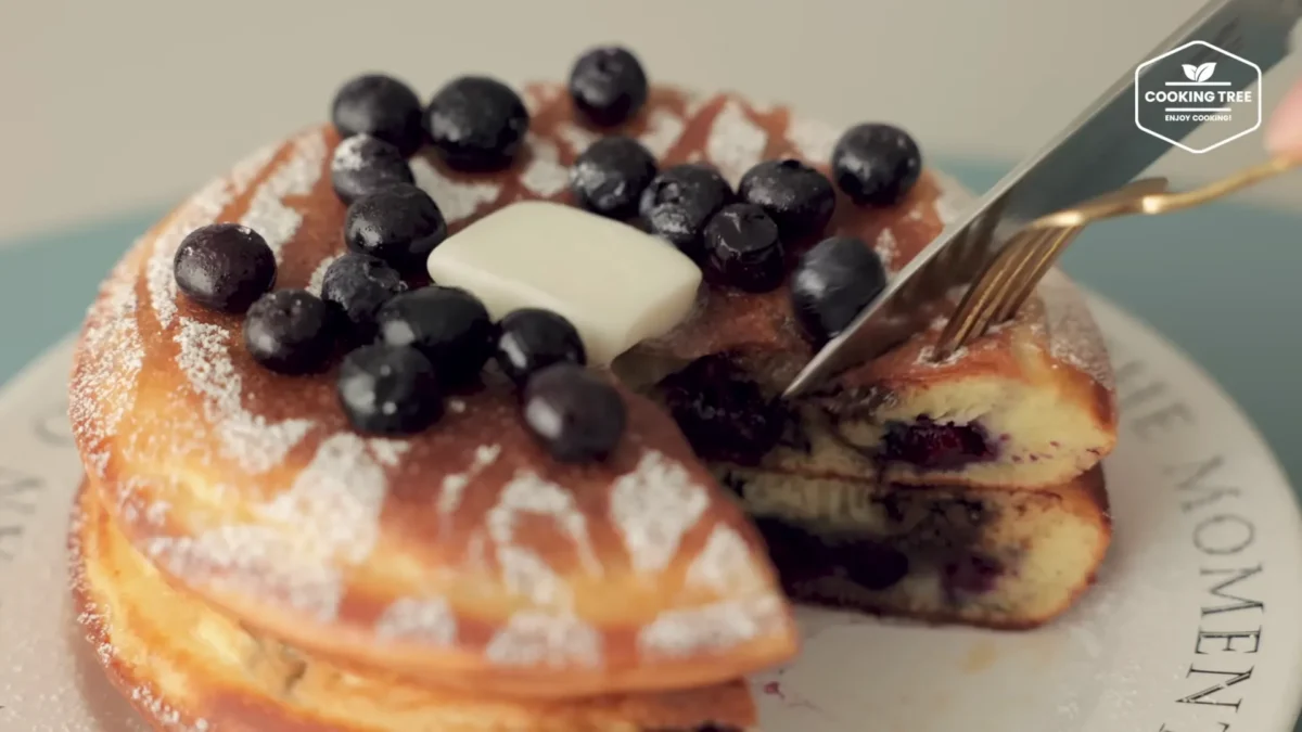 Thick Blueberry Pancakes Recipe