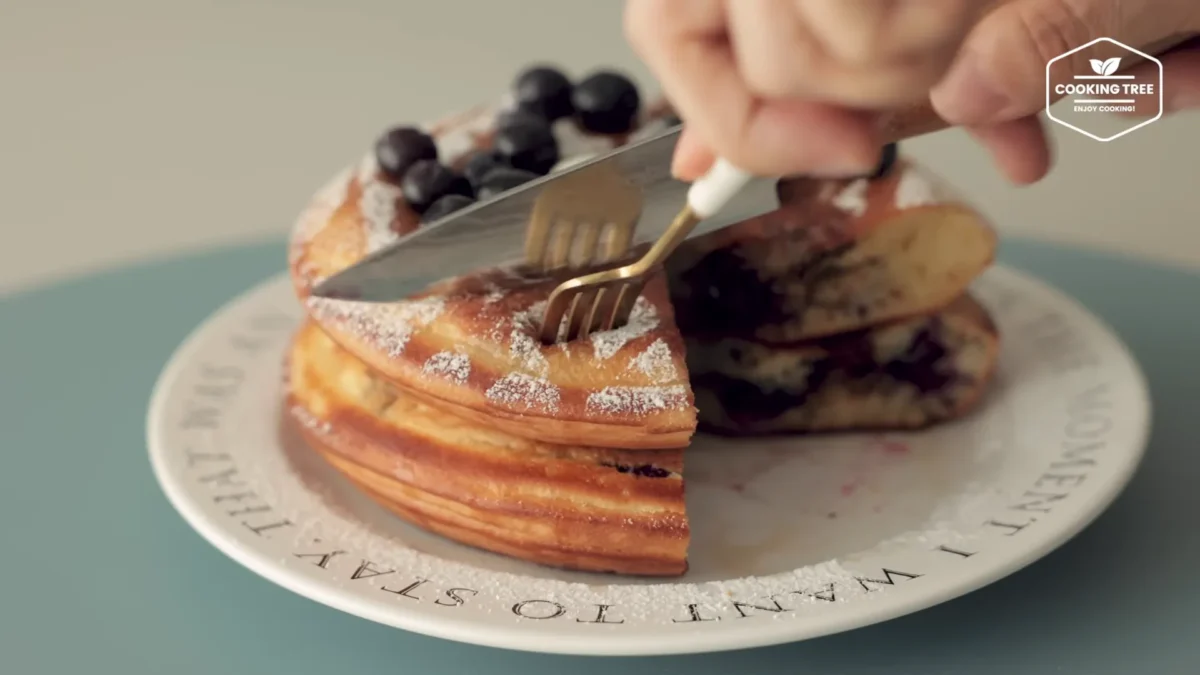 Thick Blueberry Pancakes Recipe
