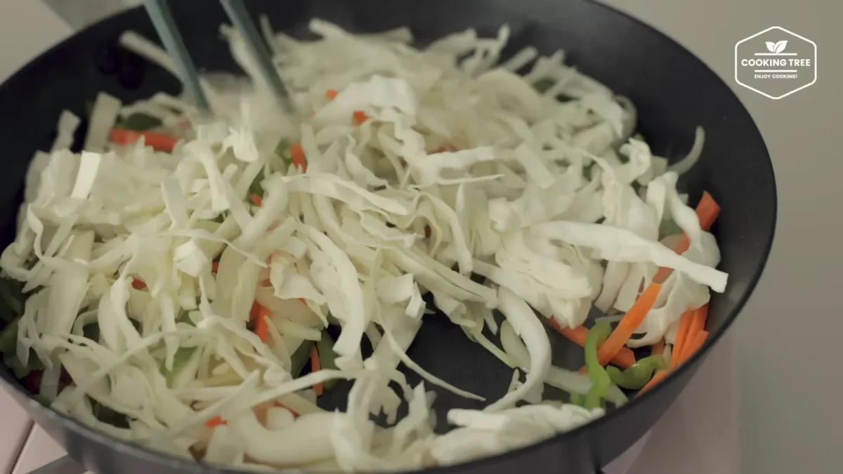 Tofu Cabbage Tortilla Pizza Recipe
