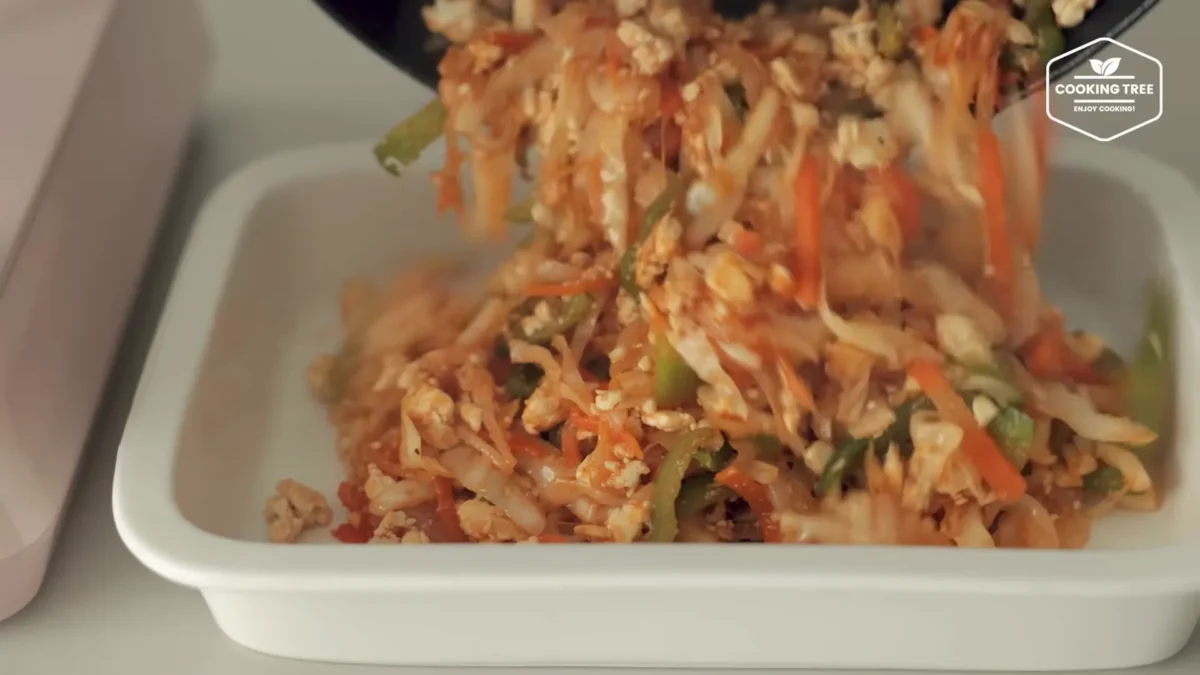 Tofu Cabbage Tortilla Pizza Recipe