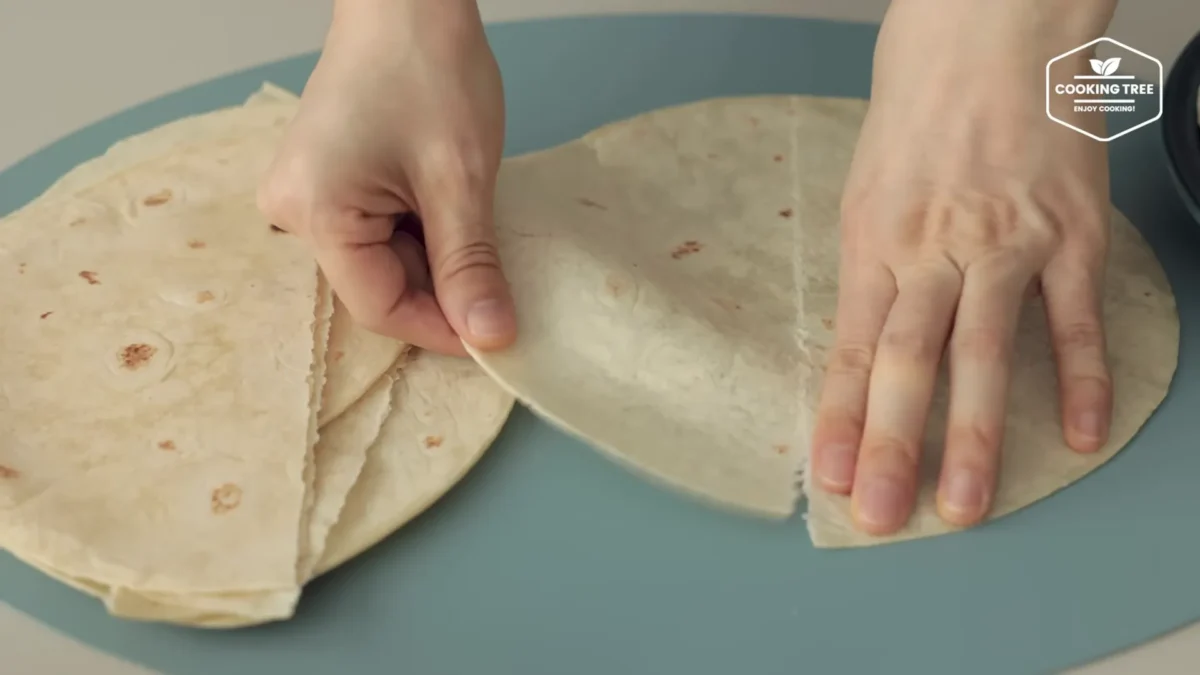 Tofu Cabbage Tortilla Pizza Recipe